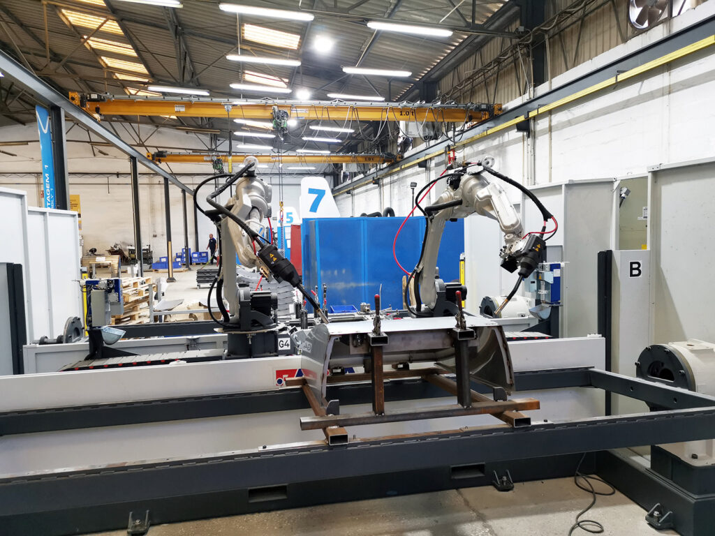 Robotic welding in waste containers manufacturing MCG