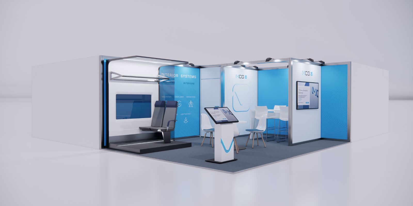 MCG na InnoTrans 2026 – Inovação em sistemas para interiores de comboios e autocarros MCG